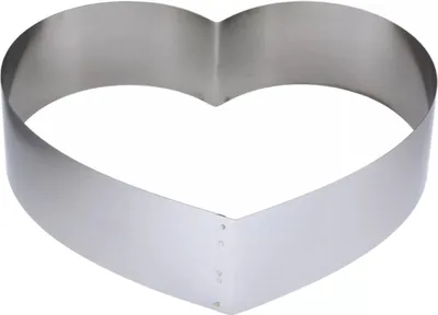 Zdjęcie produktu dla Lares | rama do pieczenia duże serce | stal sprężynowa | 28 cm Ø | 7 cm wysokości |  Germany | idealna do kreatywnych pomysłów na ciasto