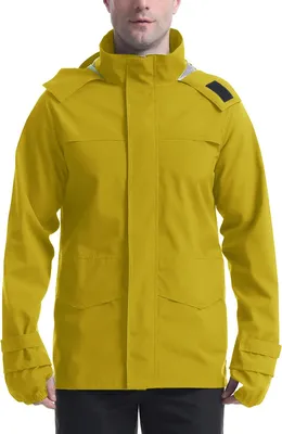 Obrázek produktu pro Pánská nepromokavá bunda, prodyšná, žlutá, outdoorová bunda s kapucí, velikost XXL