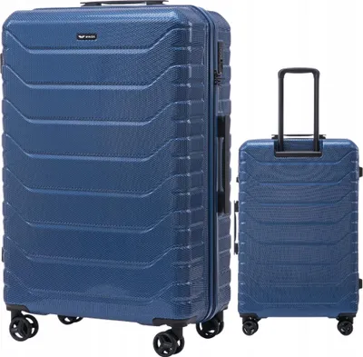 Produktbild von WINGS Große Reisegepäck XXL Koffer TSA Blau | 100% Polycarbonat Crafterei