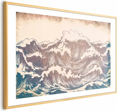 Produktbild von Posterpapier Poster - Giant Waves 42x29.7 cm Muster c-C-10115-ao-a