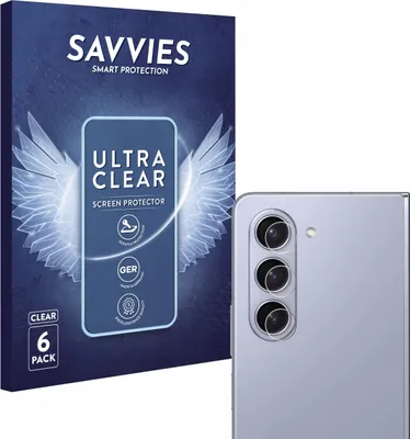 Produktbild von 6x Für Samsung Galaxy Z Fold 5 (NUR Kameraschutz) Schutzfolie Savvies Displayschutz Display Schutz Folie Klar Transparent