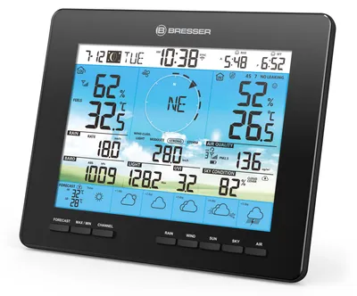 Produktbild von Bresser 4CAST PRO Basisstation für WLAN Funk Wetterstation mit Farbdisplay