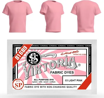 Produktbild von VIKTORIA Textilfarbe waschmaschinenfest (59 FARBEN) - stofffarbe, färbemittel textilien, stofffarben waschfest, textil farbe, kleidung färben