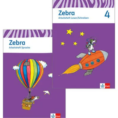 Immagine prodotto di Zebra. Paket (Arbeitsheft Sprache und Arbeitsheft Lesen und Schreiben) 4. Schuljahr. Neubearbeitung