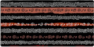 Produktbild von Schreibtischmatte Tischunterlage 120x60 cm Mauspad - Tribal-Muster