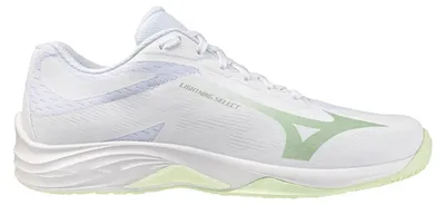 Obrázek produktu pro Mizuno Lightning Select – indoorové sportovní boty pro dámy, bílé, velikost EU 38. Dámské, bílé, velikost EU 38