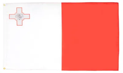 Flagge Malta 90x60 cm, Polyester 100D, 2 Ringe
