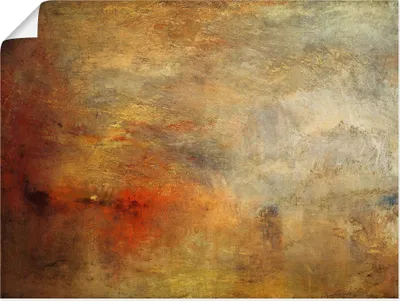 Produktbild von ARTland Poster Sonnenuntergang über einem See. 1840 Größe: 60x45 cm