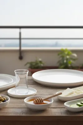 Obrázok produktu pre Sada riadu Hermia Concept (29 kusov) vyrobená zo 100% porcelánu, krémová farba, vhodná do mikrovlnnej rúry a umývačky riadu