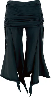 Produktbild von Palazzohose, Hippie Schlaghose mit Hüftschmeichler - Schwarz, Damen, Elasthan,Baumwolle, Größe: S/M