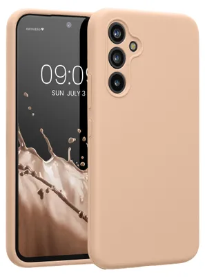 Produktbild von kwmobile Hülle kompatibel mit Samsung Galaxy A54 5G - Hülle Silikon gummiert - Handyhülle - Handy Case in Pastell Pfirsich