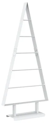 Image de Arbre de Noël en métal vidaXL KUOPIO, 90 cm, acier, blanc