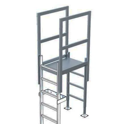 Produktbild von Zarges Ausstieg mit Übergang Aluminium 800mm