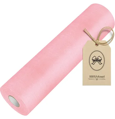 Productafbeelding van 100% Mosel vilt tafelkleed, roze (30 cm x 25 m), decoratieve tafelrunner