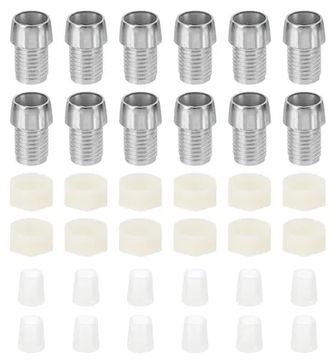 LED-Halterung 5 mm, 25 Stück, Kunststoff verchromt, silber