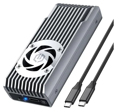 Image de GRAUGEAR externes Gehäuse USB-C M.2 NVMe mit Lüfter 20Gbit