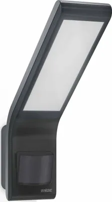 Produktbild von STEINEL Sensor LED-Strahler XLED slim, Wandbeleuchtung für den Außenbereich, Anthrazit, Aluminium, Kunststoff, IP44, Eingang, I