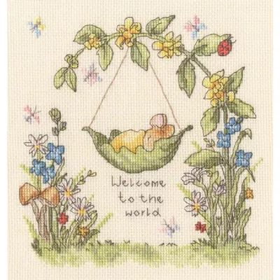 Obrázek produktu pro Vyšívací sada Bothy Threads „Z malých žaludů“, vzor k vyšívání, XSN1, 18 x 19 cm