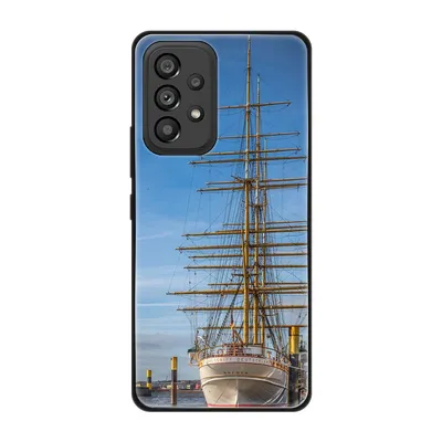 Produktbild von König Design Hülle kompatibel mit Samsung Galaxy A53 5G Kunststoff Soft Handyhülle - Handy Case Segelboot