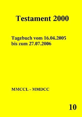Produktbild von Testament 2000 Band 10