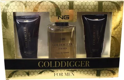 Produktbild von NG PERFUMES NG Golddigger Men - Eau de Toilette, Duschgel und Aftershave-Balsam