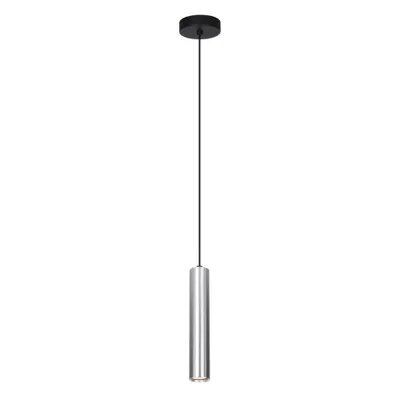 Image de Lampe suspendue moderne pour salon cuisine sur îlot gris aluminium tube rond 1xGU10 10W LOPUS Italux