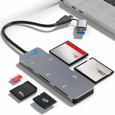 Obrázek produktu pro Čtečka karet: CFast / Cfast 2.0, Micro-SD, SD, Compact Flash (CF), USB-A, USB-C