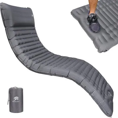 Produktbild von Famanu Isomat für Camping und Outdoor - 10 cm dick, ultraleicht, wasserdicht, grau