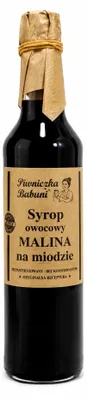SYROP MALINA NA MIODZIE 500ML PIWNICZKA BABUNI