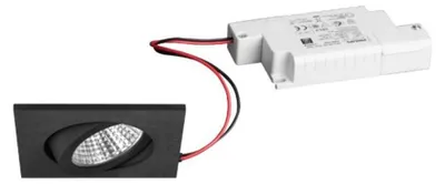 Productafbeelding van Brumberg Leuchten Brumberg 39365183 EB-spotset BB05, vierkant, zwart, Phase, 6W, 230V