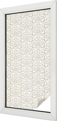 Obrázok produktu pre Vitrážová fólia na okno - 100x50 cm - vitrážový vzor - nepriehľadná dekoratívna fólia na ochranu súkromia - samolepiaca, UV ochrana - dekoratívna elegancia