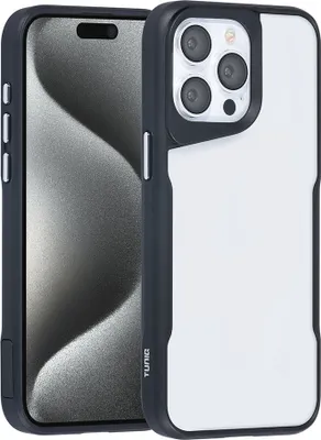 Immagine prodotto di Custodia posteriore TUNIQ per iPhone 15 Pro Max - Silicone - Nero