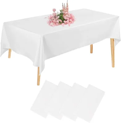 Produktbild von Tischdecke 137 x 274 cm, 4 Stück, weiß, für Party