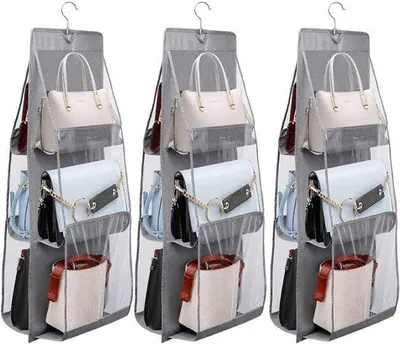 Produktbild von Famanu Handtaschen Organizer mit 6 Fächern - Bunt