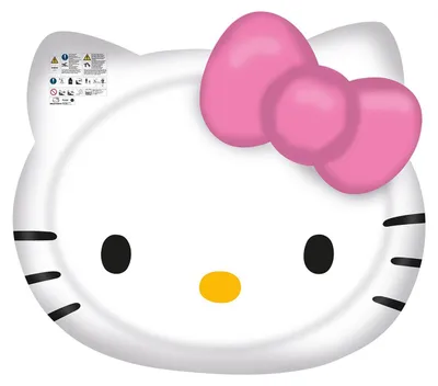 Zdjęcie produktu dla Happy People - Materac dmuchany - Hello Kitty (140x120cm) Pływak z nadmuchiwaną kokardą