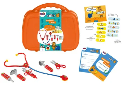 Imagen del producto de Maletín de médico para niños, juguete de rol, a partir de 3 años. Maletín de plástico