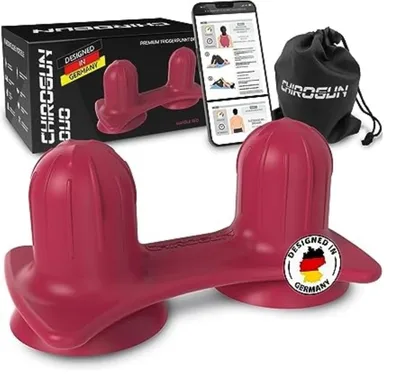Produktbild von CHIROGUN Duo Trigger Massagegerät für Rücken, Beine, Schultern - Das Original - nur echt mit Saugnäpfen! Perfekt für die Wirbelsäule!