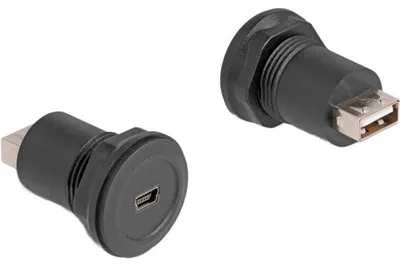 Obrázok produktu pre DeLOCK 66742, USB Mini-B, USB-A, Čierna