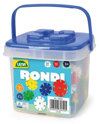 Zdjęcie produktu dla Rondi 25-elementowy zestaw konstrukcyjny dla dzieci od 3 roku życia, 550 elementów. Zestaw klocków do kreatywnej zabawy. Rozwija wyobraźnię i koordynację ruchową