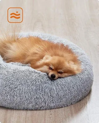 Immagine prodotto di Cuccia morbida per cani, 60 cm, grigia, adatta anche ai gatti
