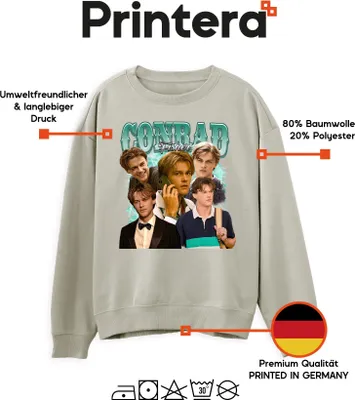 Produktbild von The Summer I Turned Pretty Conrad Fisher 90er Bootleg Style Uni Sweatshirt Pullover, Natur, XL
