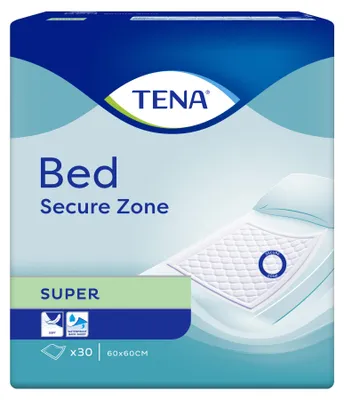 Produktbild von TENA Bed Super - Bettschutzunterlage - 60 x 60 cm - Karton 4x 30 Stk.