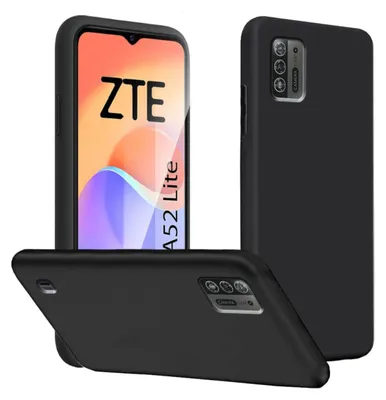 Obrázok produktu pre Pre ZTE Blade A52 Lite Silikónová ochrana Čierne puzdro na mobilný telefón Puzdro Kryt