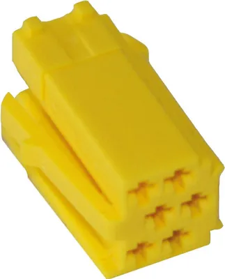 Obrázok produktu pre 1,90€/ks 10x MINI ISO zástrčka 6-pinová / žltá zástrčka
