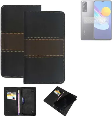 Produktbild von K-S-Trade Hülle Handyhülle kompatibel mit Vivo Y72 5G Schutzhülle Walletcase Bookstyle Tasche Schutz Case Handytasche Wallet Cover Kunstleder
