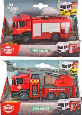 Produktbild von Dickie Feuerwehrwagen Metall Spielzeugauto mehrfarbig