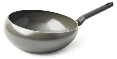 Wokpfanne 30 cm, Keramik-Antihaft, PFAS-frei, Induktion, ofenfest