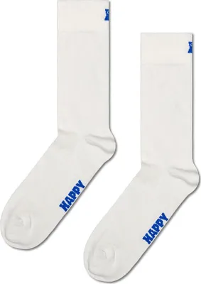 Zdjęcie produktu dla Skarpety Happy Socks Solid Crew White EU 36-40 Man White EU 36-40