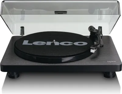 Produktbild von Lenco L-30BK - Plattenspieler mit Riemenantrieb und Holzgehäuse - USB/PC-Encoding - Auto-Stopp-Funktion - Schwarz