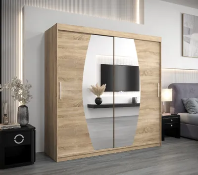 Image de MINIO Armoire 200 cm ELYPSE Chêne Sonoma